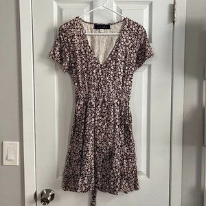 Francesca's Purple Floral Dress (Size S)